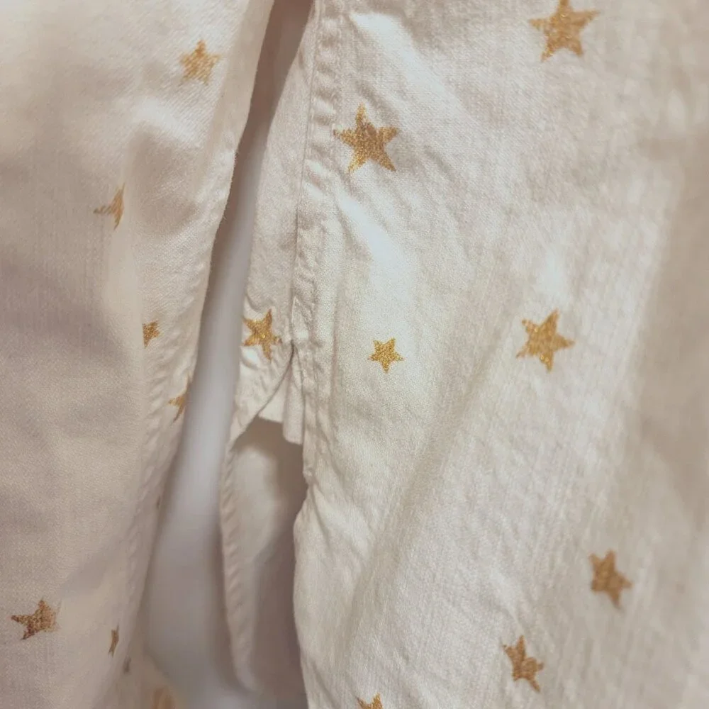 J.Crew Gold Star Ecru Heavyweight Chambray Shirt Jacket XS